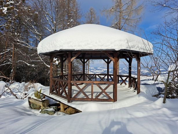 Kauschlerhof Ferienhaus Pavillon Winter