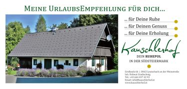 Folder Kauschlerhof Vorderseite