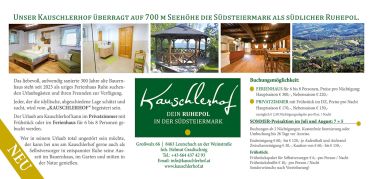 Folder Kauschlerhof Rückseite